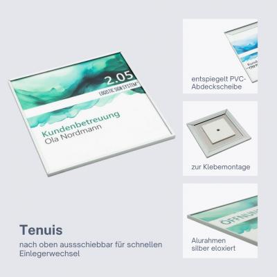 tuerschild tenuis 150 zum kleben kein bohren